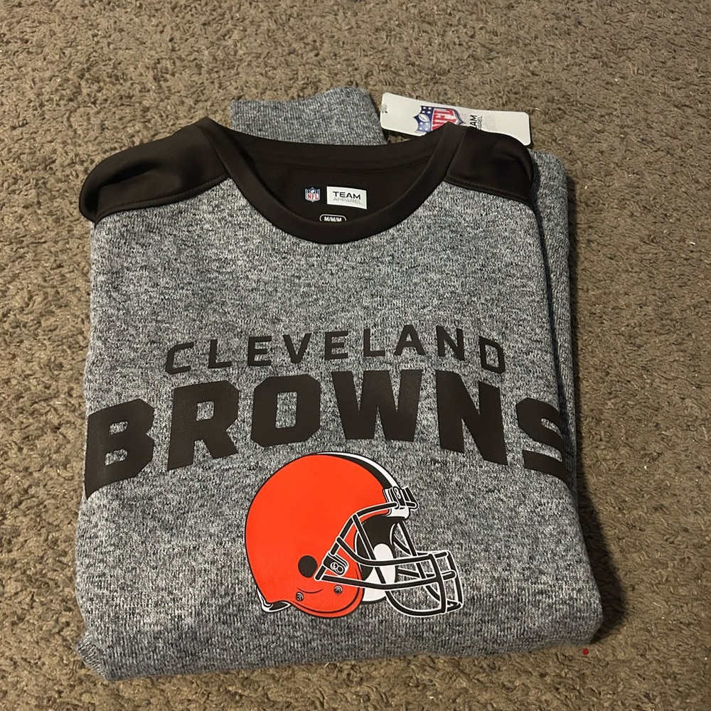 NFL Team Cleveland Browns Gray Sweatshirt